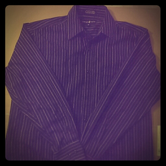 Boys Black Pimp Stripe Long Sleeved Shirt