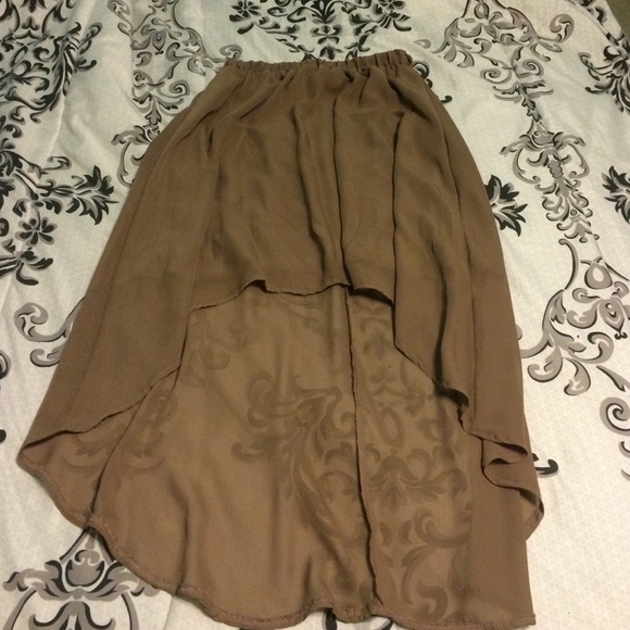 tillys high low skirt