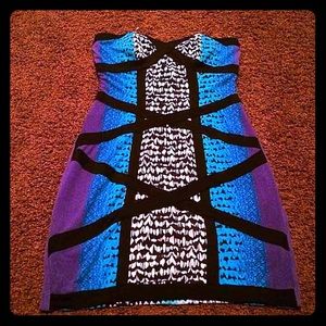 Printed Bondage Dress