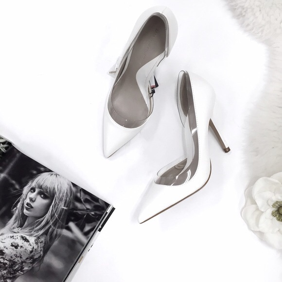 White Zara pumps