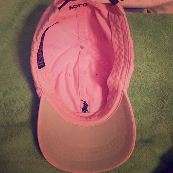 Pink polo hat