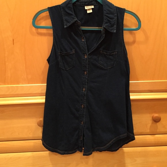 Mossimo Supply Co. Tops - Navy blue collar tank top