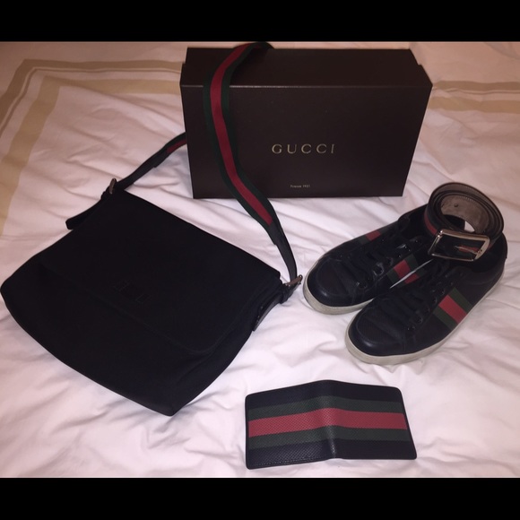 Gucci Brooklyn Perforated Sneaker - Black Low Tops