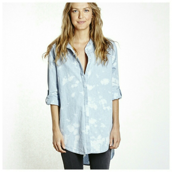 Anthropologie Sundry Oversized Tie-Dye Shirt