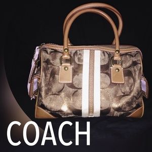 COACH | Signature brass satchel |