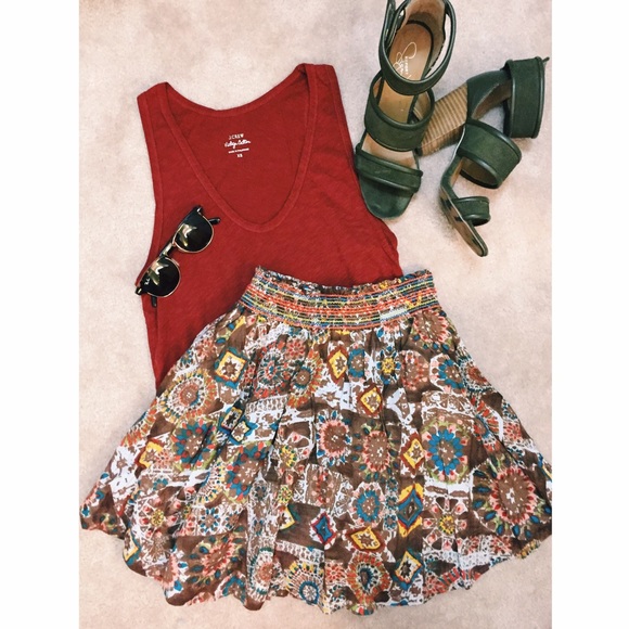 Lush printed skirt