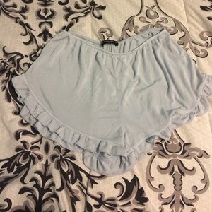 Brandy Melville Blue Flowy Shorts