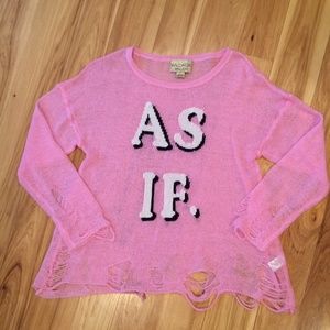 NWOT Wildfox Couture Lennon Sweater Size Small