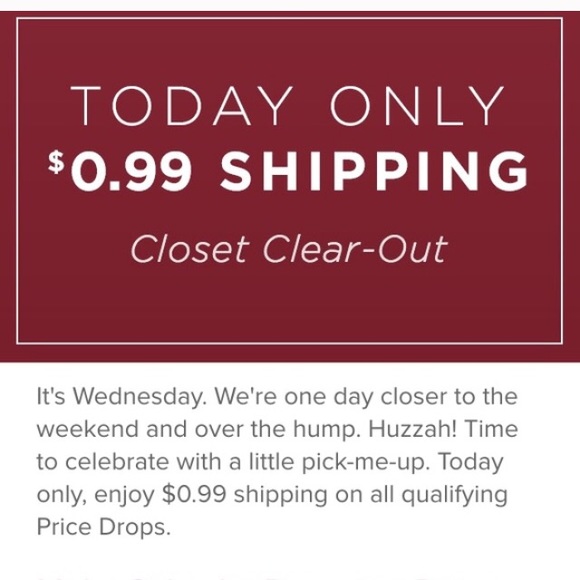 TODAY ONLY .99 shipping! & BOGO 50% off