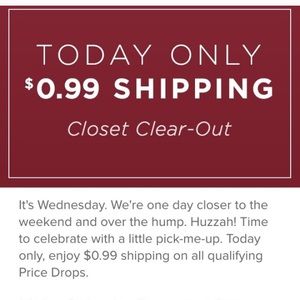 TODAY ONLY .99 shipping! & BOGO 50% off