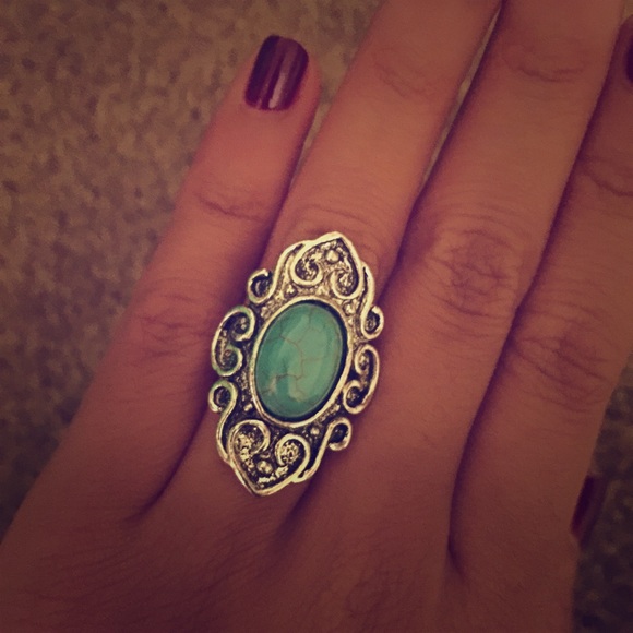 Turquoise adjustable ring - Picture 1 of 1