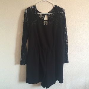 Black dressy romper