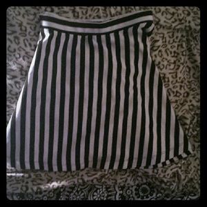 Black & White Skater SKirt