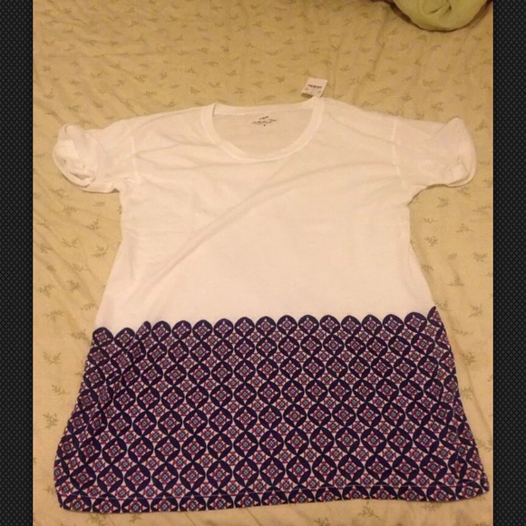 J Crew-TILE HEM COLLECTOR TEE COTTON SOLD๐๐๐ - Picture 2 of 4