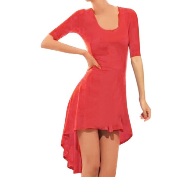 Loose Salmon Dress - Picture 2 of 3