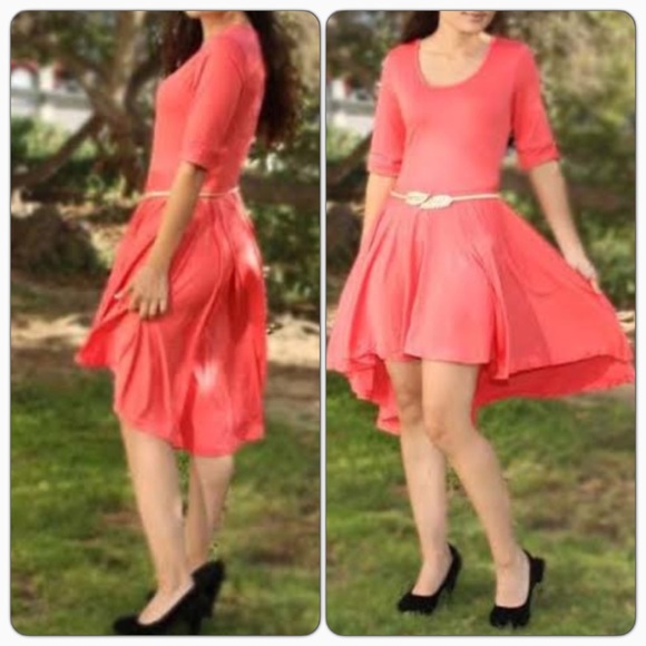 Loose Salmon Dress - Picture 3 of 3