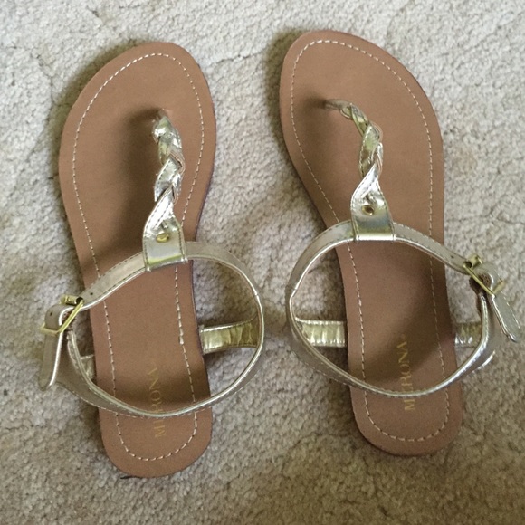 Gold Braid Sandals