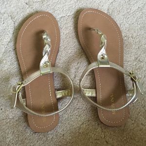 Gold Braid Sandals