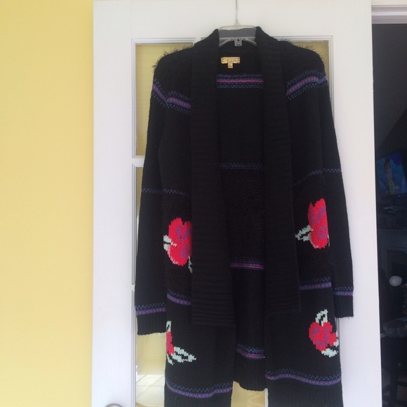 Neon Floral Cardigan