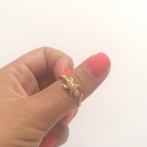 Gold Lizard Ring