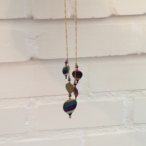 Hot air balloons  necklace