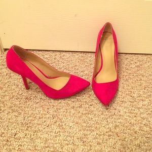 Zara hot pink heels