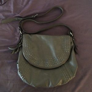 Gray Nine West satchel bag