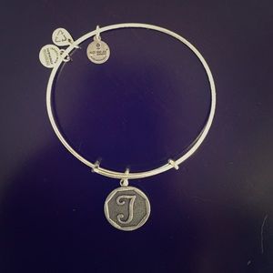 Alex and Ani "T" silver bracelet