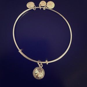 Alex and Ani "Diamond" bracelet in silver
