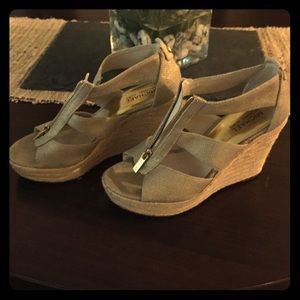 Michael Kors zipped wedges