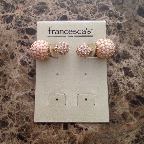Francesca's Studded Ball Earrings