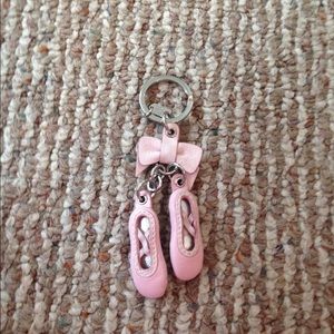 Coach ballet shoes keychain