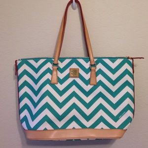 AUTHENTIC Dooney & Bourke chevron tote