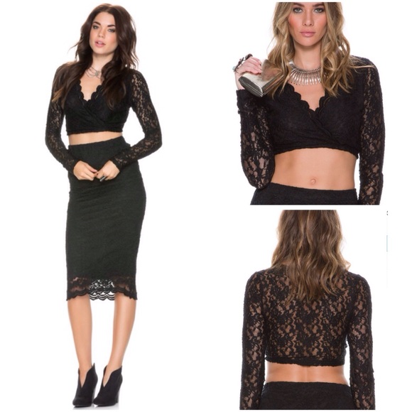 Swell Other - Gorgeous sexy 2 piece black Lacy outfit....nwot
