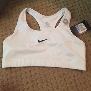 NWT white Nike sports bra