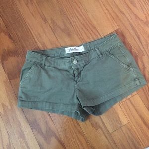 Army green shorts