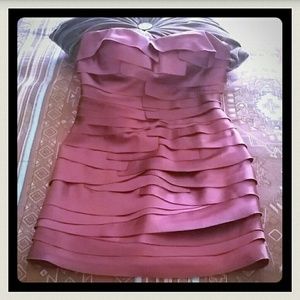 Bebe maroon strapless dress