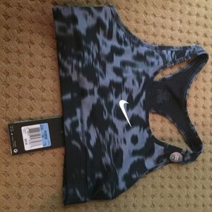 NWT black Nike sports bra