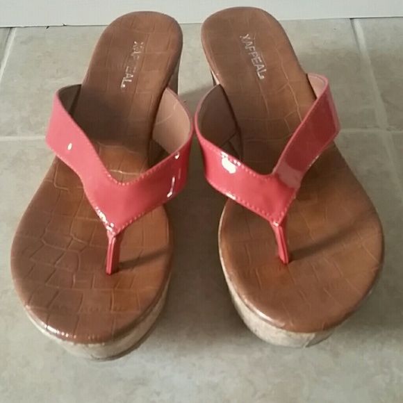 Coral sandals