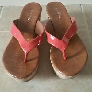 Coral sandals