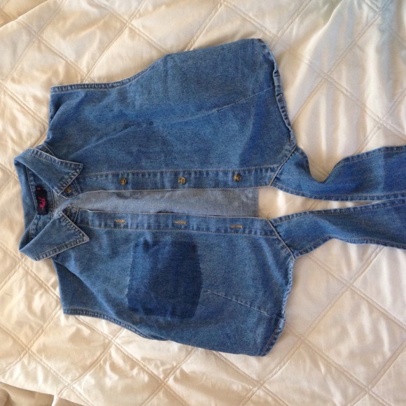 Old school vintage Jean crop top - Picture 2 of 4