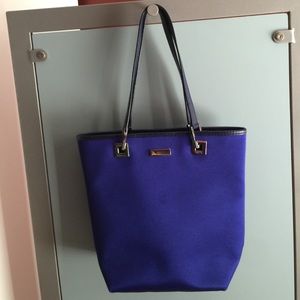 Gucci satin blue purse
