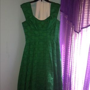 Green Polkadot Dress
