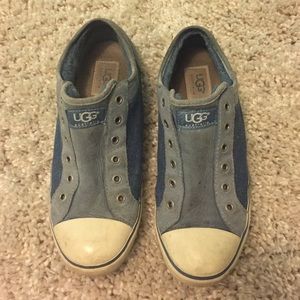 Ugg fur-lined sneakers (sheepskin and leather)