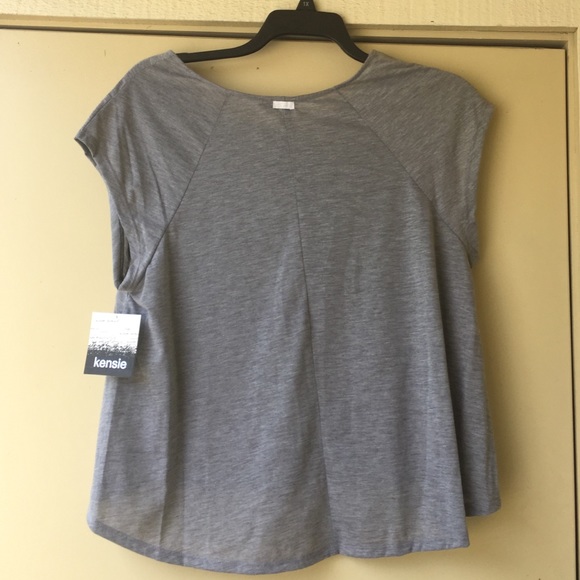 High Low Muscle Tee Kensie NWT - Picture 4 of 4