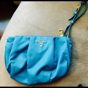Prada summer hand bag green blue color