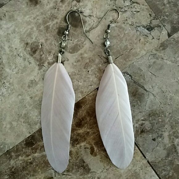 Feathered earrings