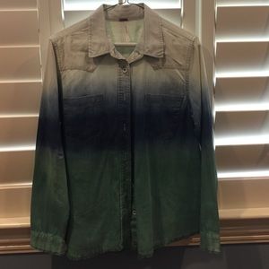 Free people chambray ombré shirt