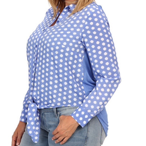 🎉HOST PICK🎉Periwinkle Michael Kors Hi-Lo Top - Picture 3 of 4