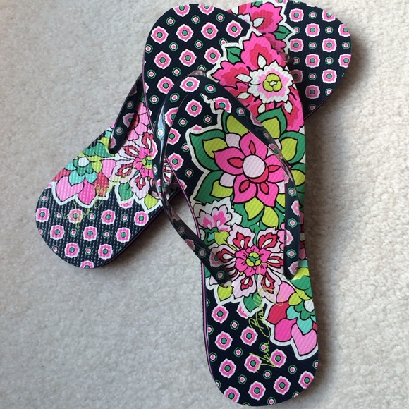 Vera Bradley flip flops. Brand new, never worn.